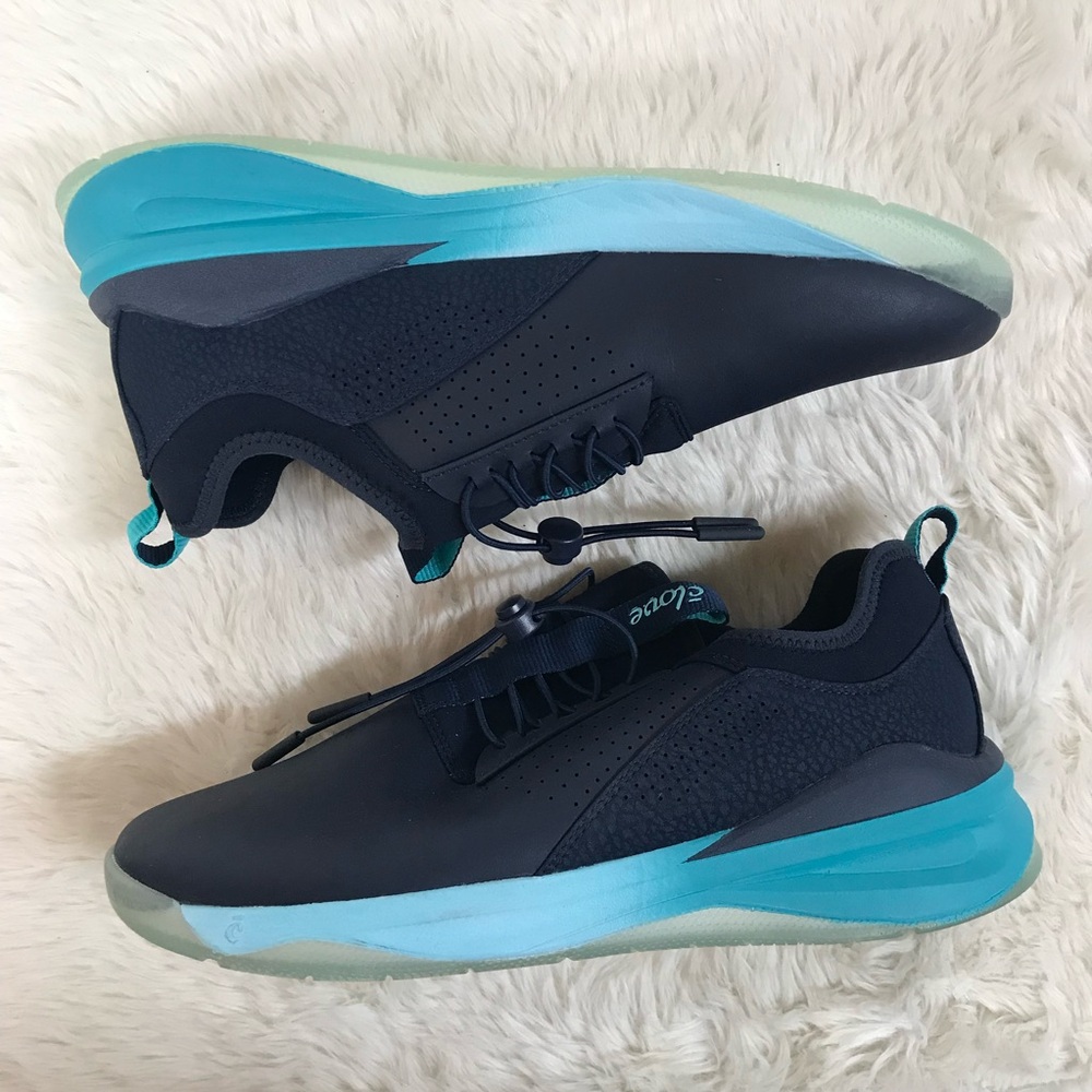 CLOVE Navy Aqua Blue Classic Nursing Shoe Sneaker Womens Size 10 Comfort Slip On - Picture 8 of 10